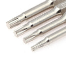 8Pcs 50mm Magnetic Head Bits S2 Chrome Plated Steel Torx Screwdriver Bit Se