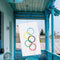 Olympic Decorations Outdoor Banner Olympics Game Flag Polyester Fabric