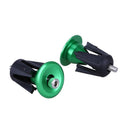 One Pair Bike Bicycle Aluminum Handlebar Grips Handle Bar Cap green Newly