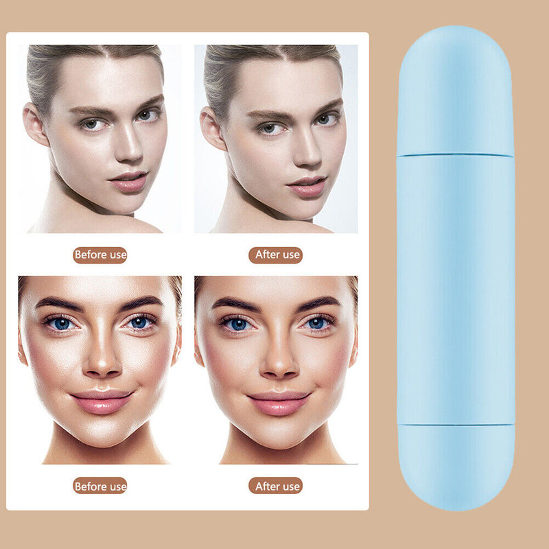 #A 2in 1 Beauty Tools Makeup Tools Oil Absorber 360 Degrees Small for Girls Pres