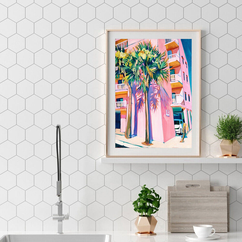 40x50cm Frameless Summer City DIY Oil Paint By Numbers Picture Living Room Decor