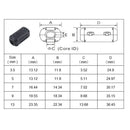 Sound Quality Noise Filter Clip Snap Cable Clip Car Amplifier Noise Filters