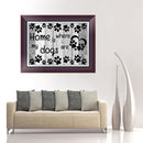5DDIY Diamond Painting Cross Stitch Dog Home is Where Rhinestone Embroidery