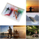 4pcs Insect Fly Style Fishing Lure Artificial Fishing Bait Feather Lures