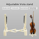 Wood Violin Stand Portable Folding Guitar Instruments Ukulele Rack (White)