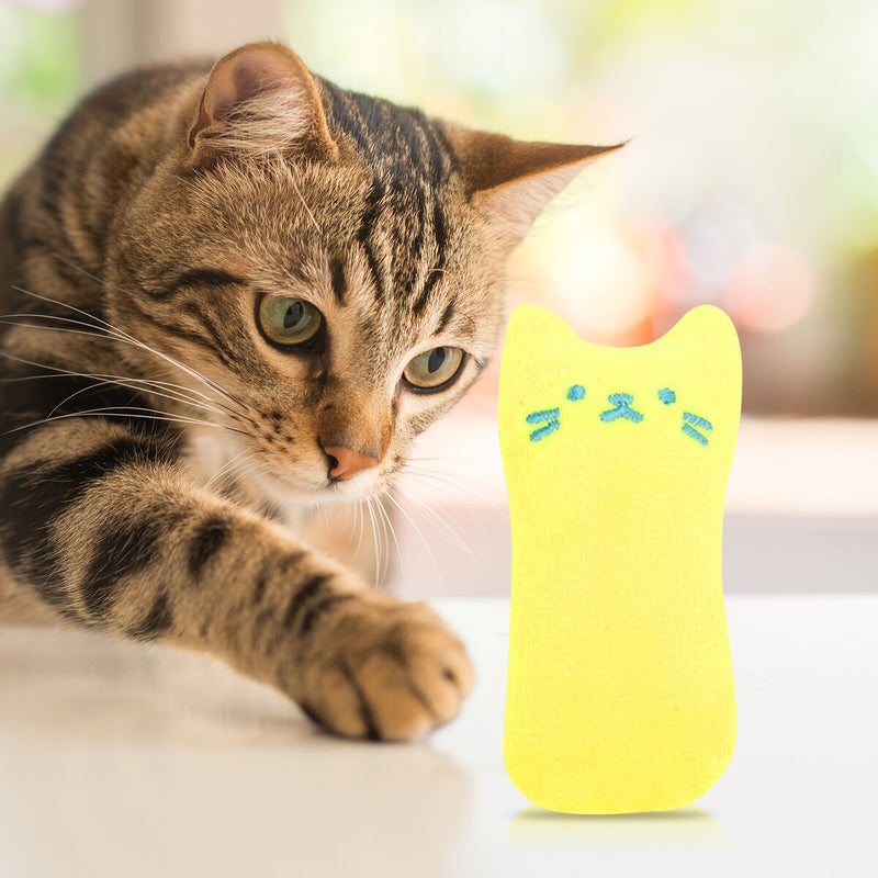 Cat Catnip Toys - Pet Supplies Kitten Plush Chew Toys for Cats (Yellow)