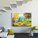 Forest Trail Oil Paint By Numbers DIY Handpainted on Canvas Wall Art Crafts