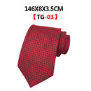 Fashion Classic Men Plaid Ties Dress Casual Business Wedding Party Neck Tie Red