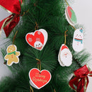 Wishes Blessing Card Xmas Tree Ornament Hanging Tag Christmas Greeting Cards