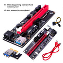 Computer USB 3.0 PCI-E 1 to 4 Riser+4xPCI-E 16X Extender+4xPCI-E 1X Adapter Kit