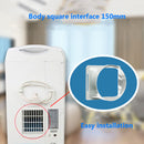 Square Portable Air Conditioner Exhaust Duct Interface Pipe Tube Connector Newly