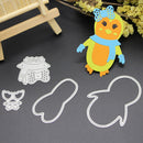 Snowvirtuos Girls Penguin Cutting Stamp Stencil DIY Scrapbooking Paper