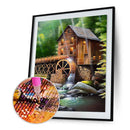 River House Full Round Drill Mosaic Art Picture Rhinestone 5D Diamond Paintin