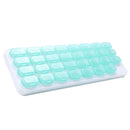#A 31 Dividers Medicine Organizer Moisture-proof Grid Keyboard Vitamin Medicine