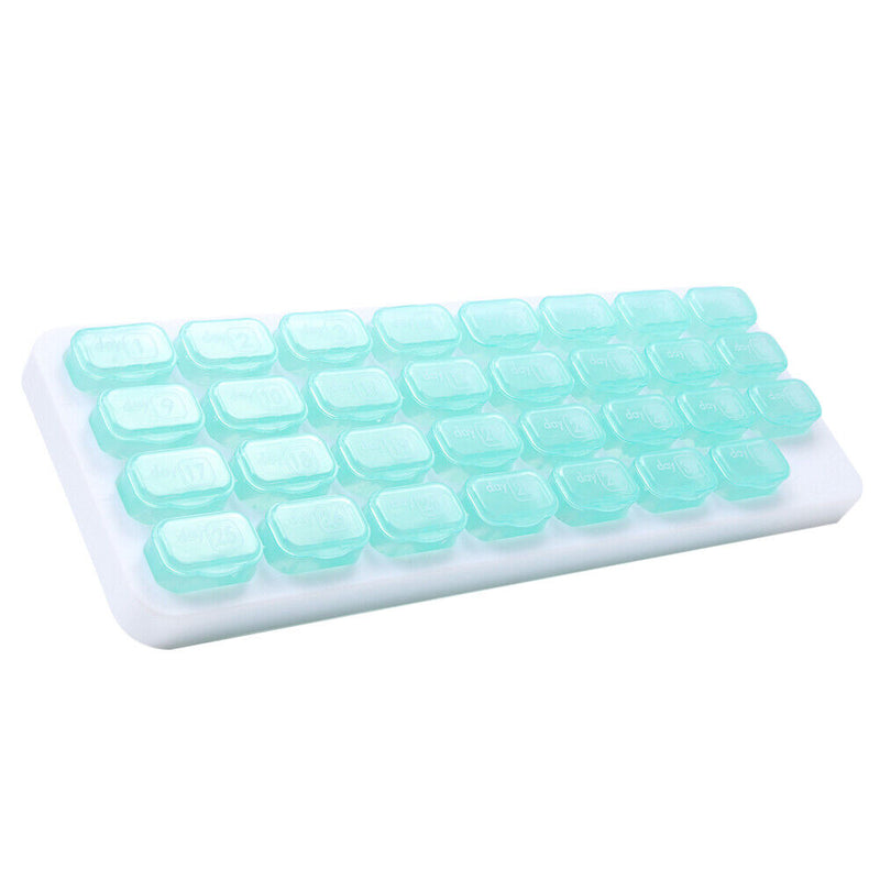 #A 31 Dividers Medicine Organizer Moisture-proof Grid Keyboard Vitamin Medicine