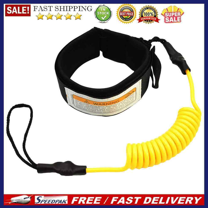 KEEP DIVING Surfing Ankle Leash Coiled Stand Up Paddle Board Surfboard Leg Ro