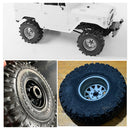 4x Beadlock Rims for SCX10 90046 AXI03007 Traxxas TRX4 RC4WD D90 (Titanium)