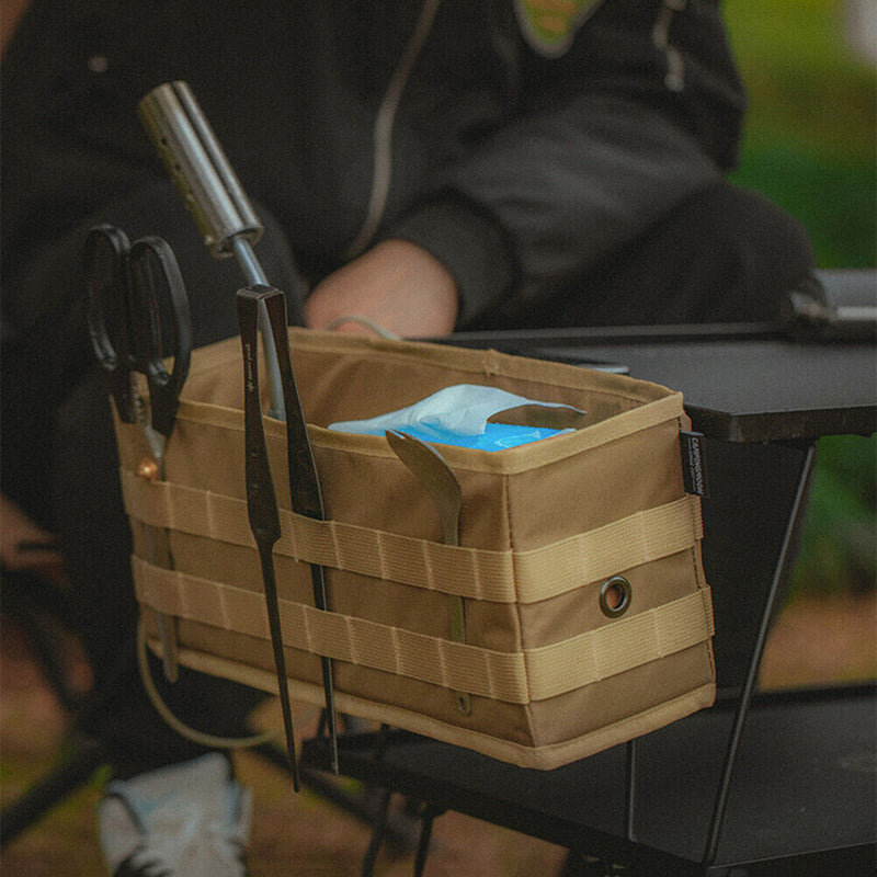 Foldable Table Side Bag with Side Pockets Outdoor Camping Hiking Storage Bags