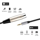 3.5mm Jack XLR Audio Cable Extension Male to Female to Cable Headphone Splitter