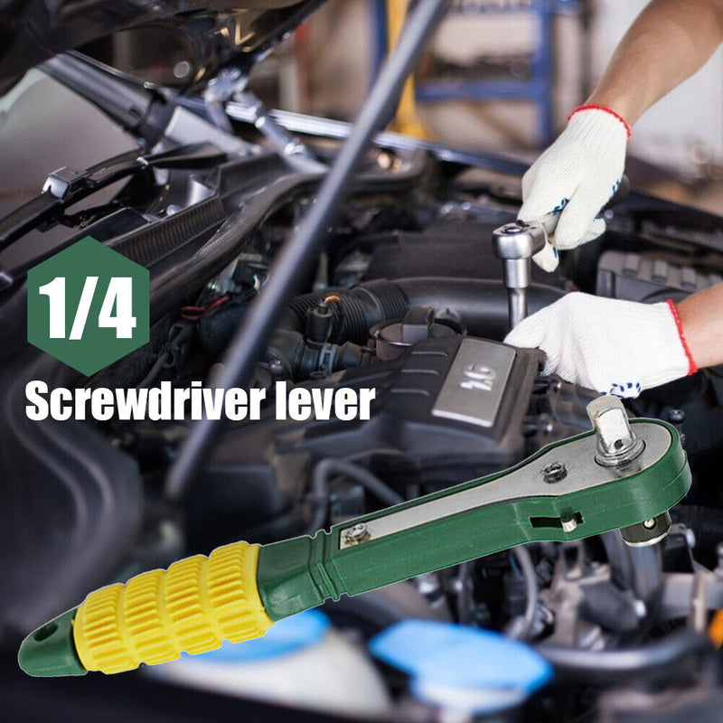 1/4 High Torque Ratchet Wrench Quick Release Screwdriver Rod Socket Spanner