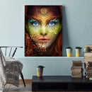 5D DIY Full Round Drill Diamond Painting woman Drawing Newly