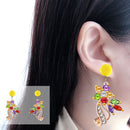 Mosaic Diamond Earrings DIY Painting Kit Drill Ear Dangles Jewelry (EH02) Newly