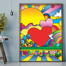 5D DIY Colorful Heart Full Round Drill Diamond Painting Kit Artwork Craft