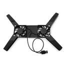 USB Powered Foldable Laptop Cooler with Double 60mm Fans for Notebook Computer