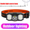 Waterproof LED Headlight USB Rechargeable XPE COB Fishing Headlamp Head Torch