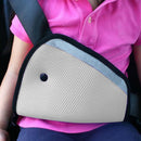 Kids Car Safe Fit Seat Belt Adjuster Baby Triangle Safety Device (Grey)