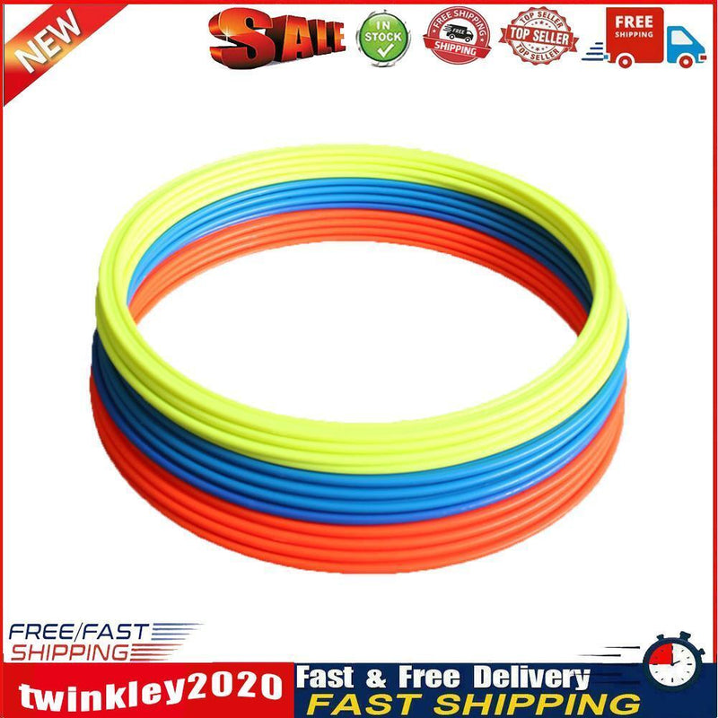 5pcs Football Soccer Speed Agility Rings Sport Training Equipment (40cm) Newly