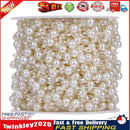 10 Meters Fishing Line Artificial Pearls Beads Chain Garland Beige Newly