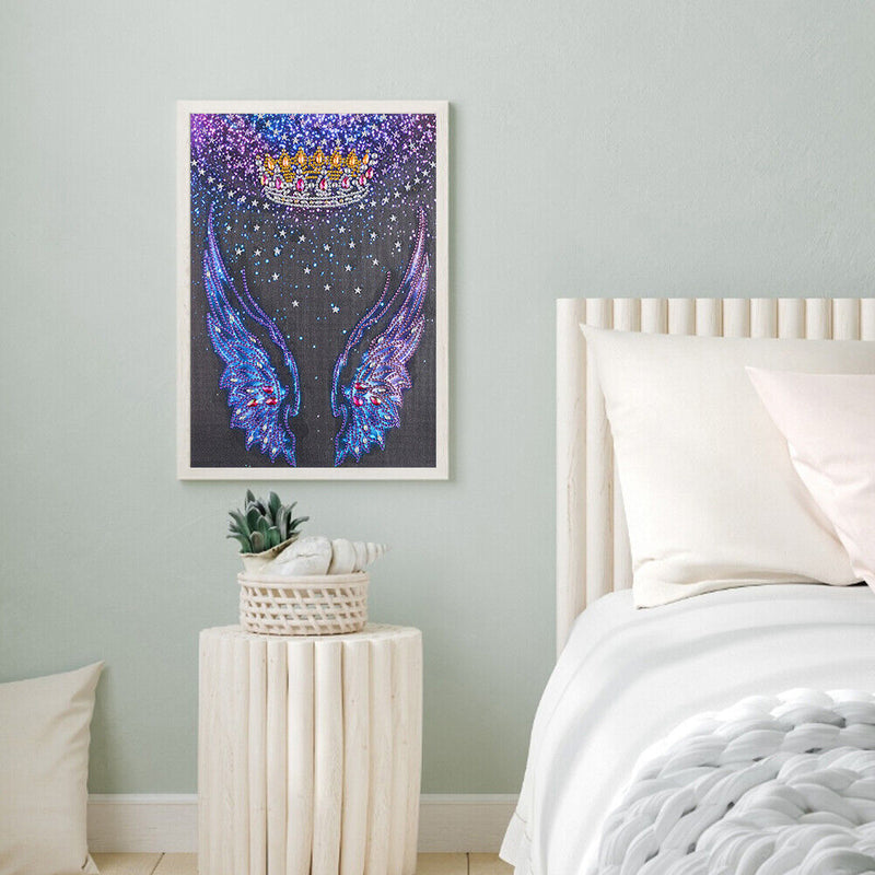 Partial Special Shape Drill Diamond Paint Angel Wing Mosaic Rhinestone Picture