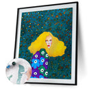 40x50cm Long Hair Girl Frameless Picture Oil Paint By Numbers Hand Painted De