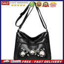 Ladies Designer Embroidery Flower Shoulder Bag Zipper Small Messenger Bag Wallet