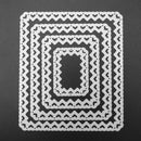 4pcs Metal Cutting Dies Stencils for DIY Scrapbook Photo (Rectangular Love)