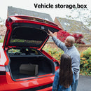 Car Trunk Organizer Multiuse Tools Storage Bag (Large Black+Black Line)