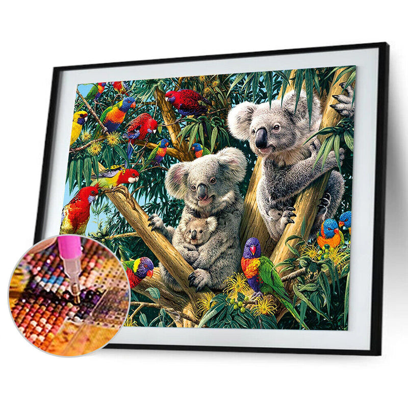 Diy 5D Diamond Painting Koala Cross Stitch Kits Embroidery Needlework Decor