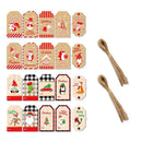 Claus Wrapping Supplies Christmas Tag Hang Tags Gift Wrapping Christmas Labels