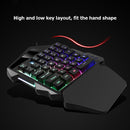 G94 One Handed Gaming Keyboard 35 Keys Membrane Keyboard for Laptop Desktop PC