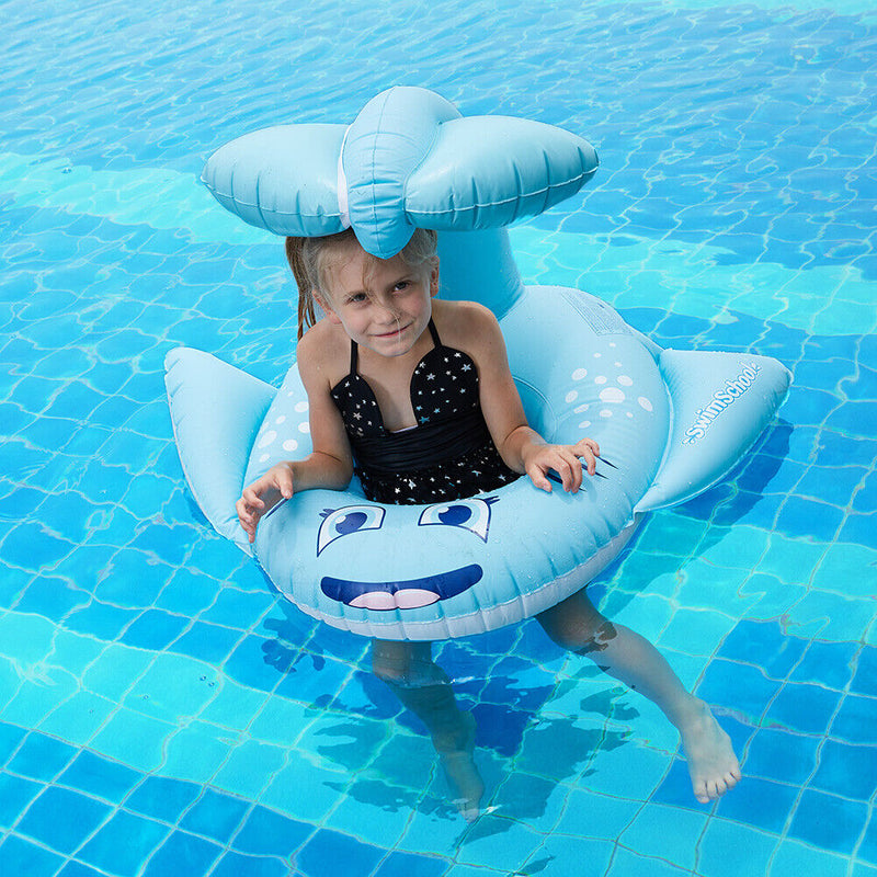 Whale Shaped Inflatable Baby Swim Seat Safe Swimming Pool Water Toys Float Ring