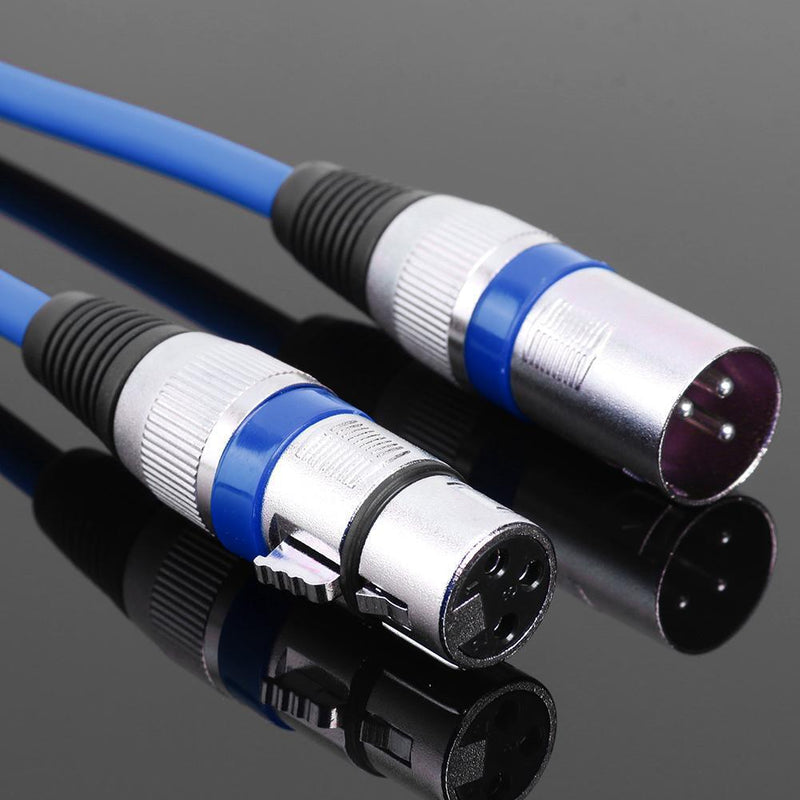 1.8m/5.9ft XLR 3Pin Male to Female Microphone Audio Cable Adapter Wire AUX Cord