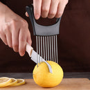 Needle Cutting Fish Food Slice Assistant Vegetable Holder Onion Slicer Cutter