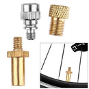 Bike Bicycle Presta to Schrader Valve Adapters + Presta Valve Extension