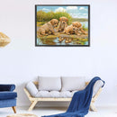 5D DIY Diamond Painting Kits Puppy Full Round Drill Wall Decor Art Crafts Mosaic