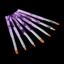 7PCS UV Gel Acrylic DIY Painting Pen Manicure Tools Nail Art Brushes Drawing