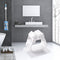 Self-Adhesive Wall Mounted Mop Clip Holder Seamless Hanging Bracket (White)