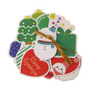 Envelope Christmas Greeting Cards Xmas Tree Ornament Hanging Tag Blessing Card