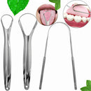 Health Tool Oral Hygiene Dental Cleaning Stainless Steel Tongue Scraper Cleaner