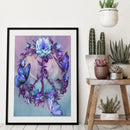 Digital Oil Painting By Numbers Kits Flower DIY Hanger Decor Room Wall Canvas